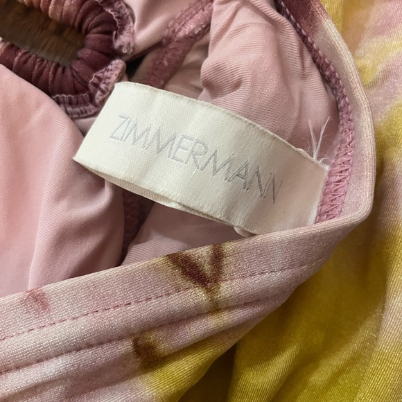 Zimmermann Shelly Yellow Tie-Dye One Piece Swimsuit size 0 - Picture 7 of 8